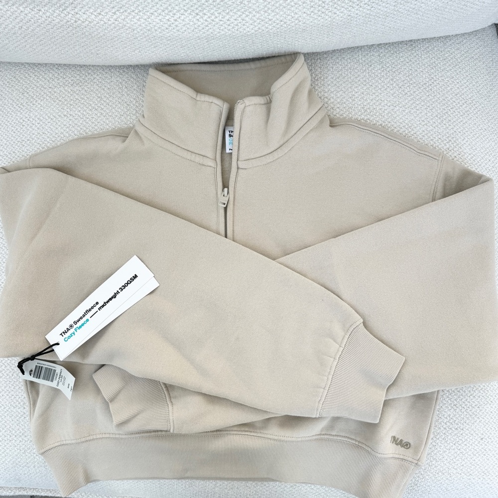 Aritzia Cozy Fleece Perfect 1/4 Zip Sweatshirt